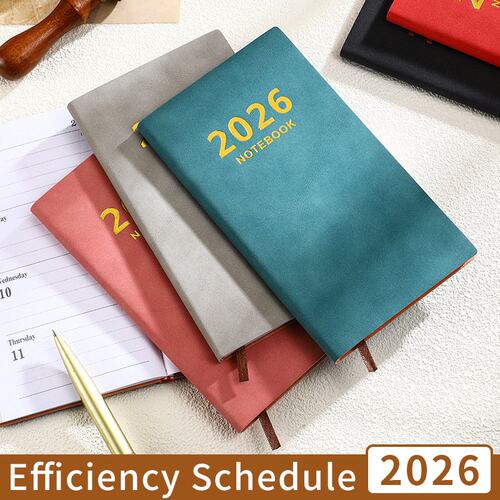 跨境2026年日程本365天每日计划本日历记事本自律打卡本笔记本子