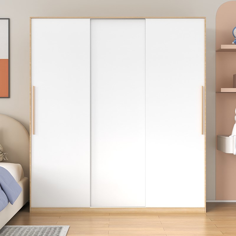 亿盛达钢制家用移门组合衣柜铁皮阳台收纳储物柜大容量铁艺柜子