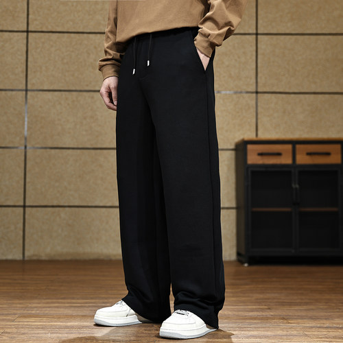 【美式复古加绒保暖休闲裤男士】