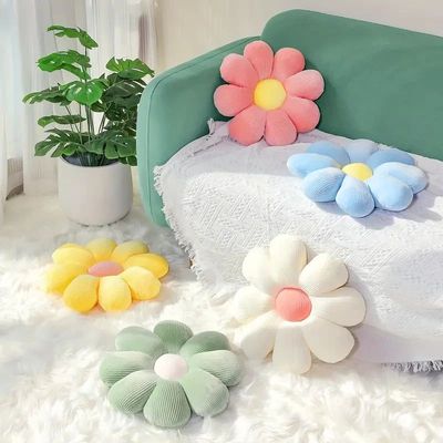 1pc  soft and comfortable floral pattern pillow cushion
