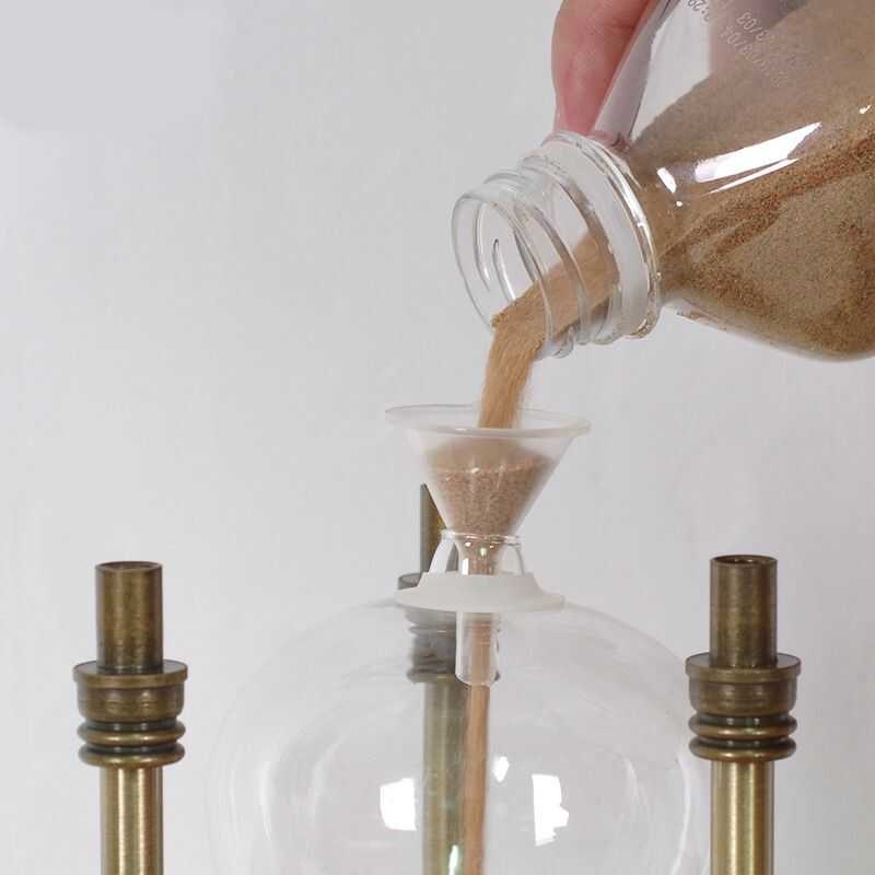 可自装沙五金沙漏计时器创意家居摆件玻璃空瓶diy定制刻字纪念品