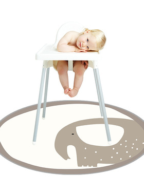 热卖婴幼儿餐椅防脏地垫安全防滑宝宝高脚椅垫大尺寸FloorMat