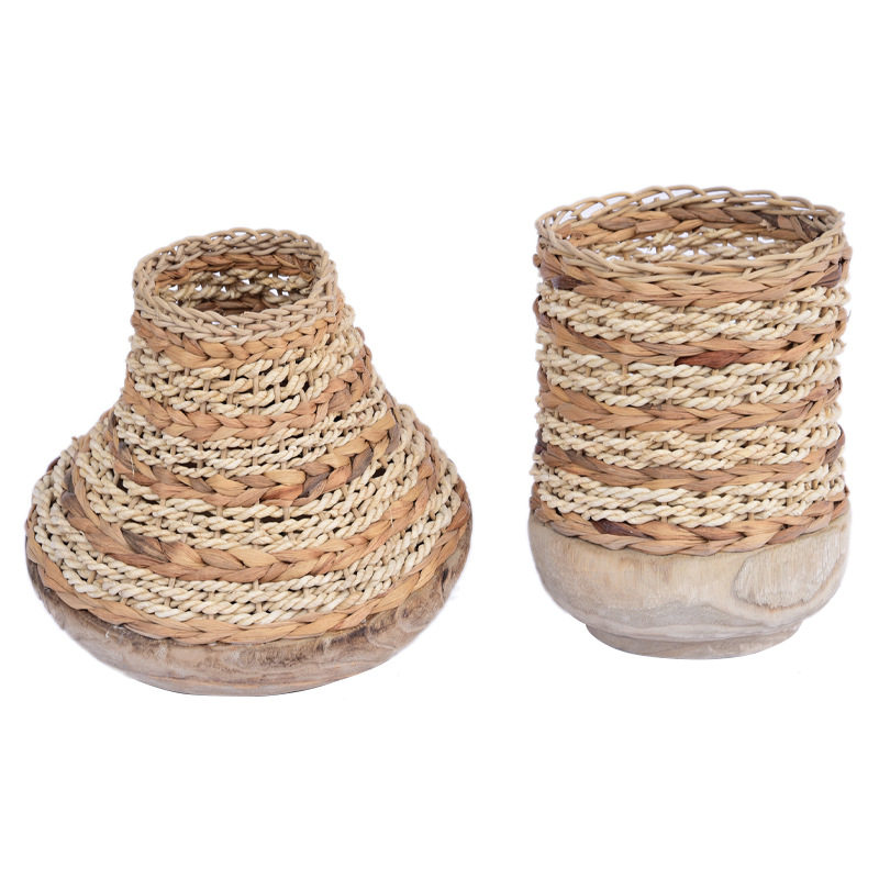 厂家销售手工编织原木工艺花瓶花盆花桶插花花器家居民宿储物器皿,电子元器件市场,电线扎带/束线带,淘宝优惠券,粉丝福利购,淘宝优惠卷