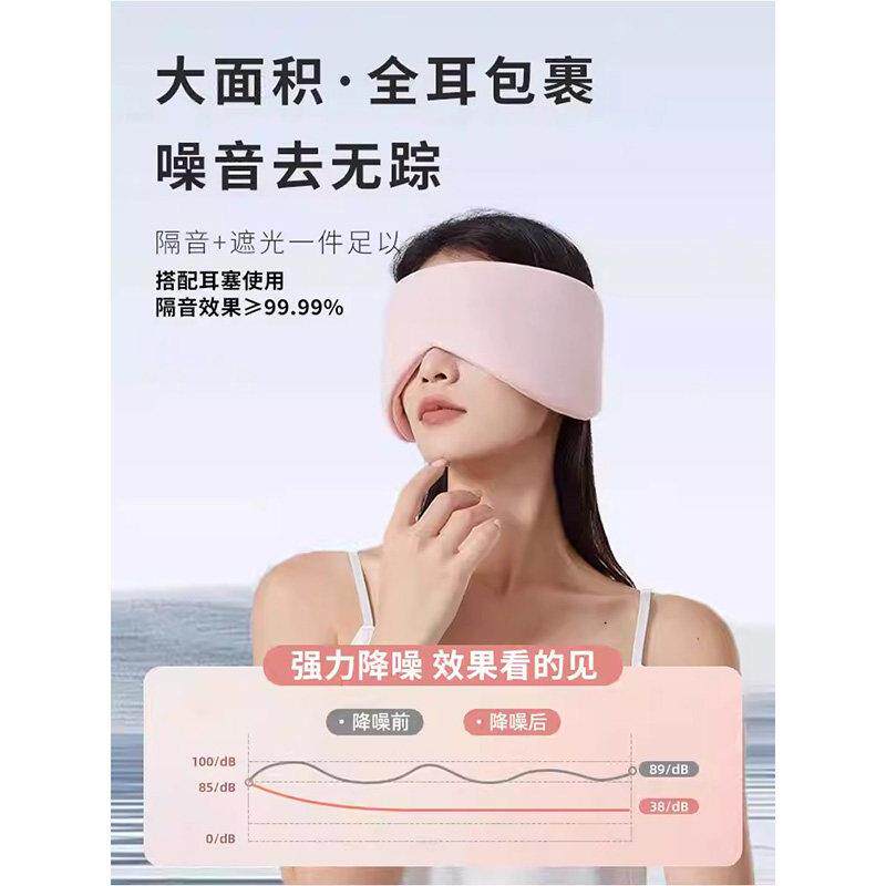 德国隔音耳罩睡觉专用超级降噪隔音耳塞眼罩可侧睡眠防打呼噜头戴