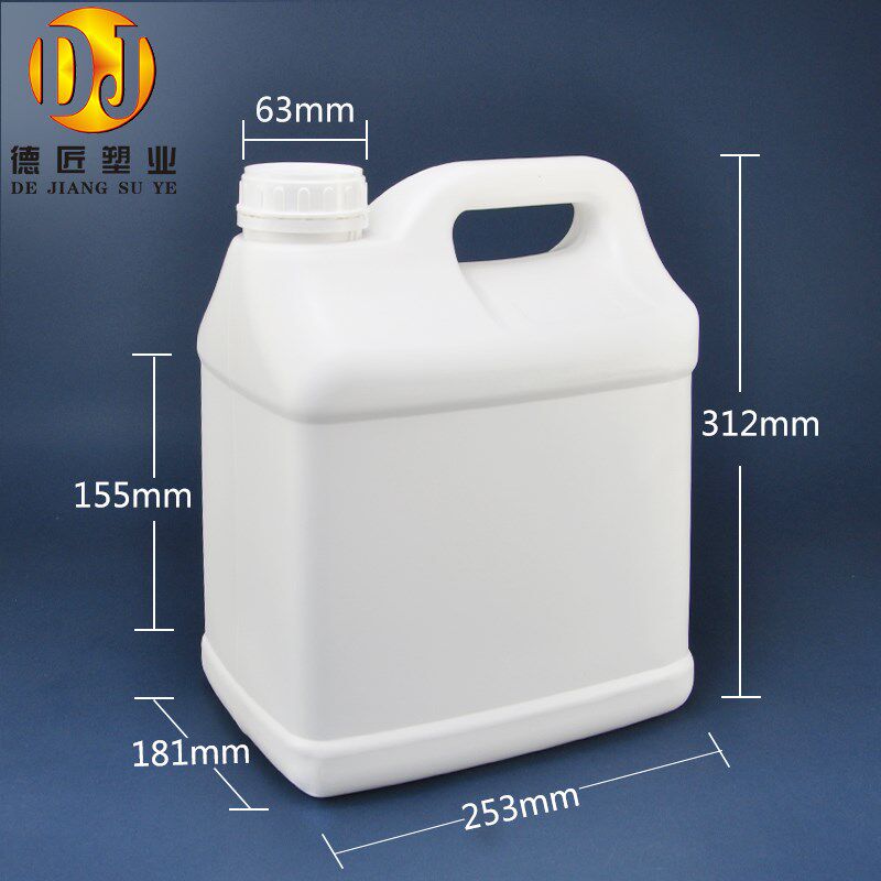 特厚耐酸碱氟化桶10L四氟瓶桶有机溶剂化工桶塑料桶高阻隔桶10kg