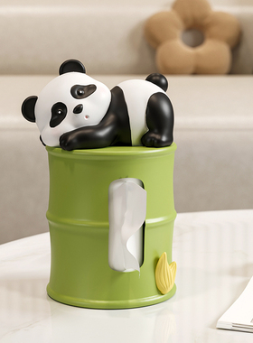 精选熊猫托盘钥匙收纳入户玄关装饰摆饰客厅家居饰品搬家礼物乔迁