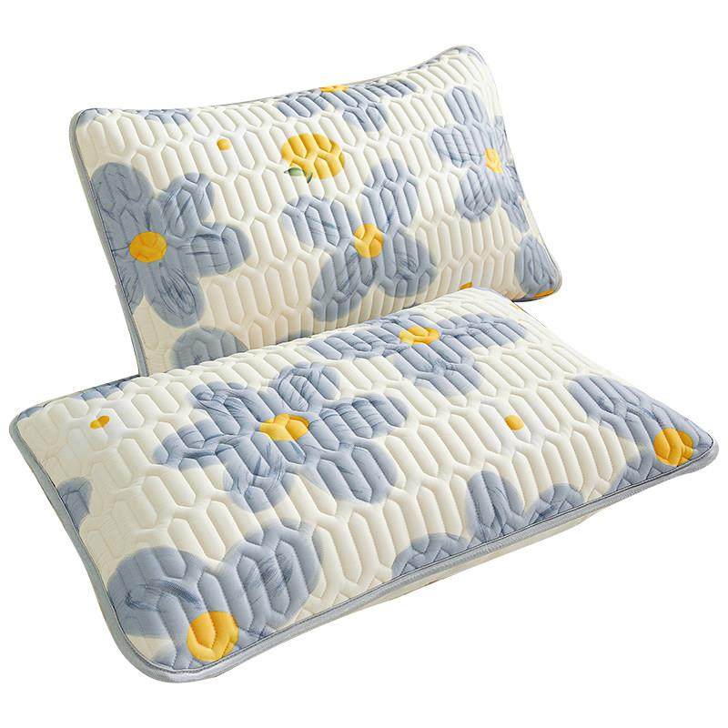 乳胶枕头套一对装夏季凉感冰丝枕套48cmx74cm单个大号枕芯内胆套