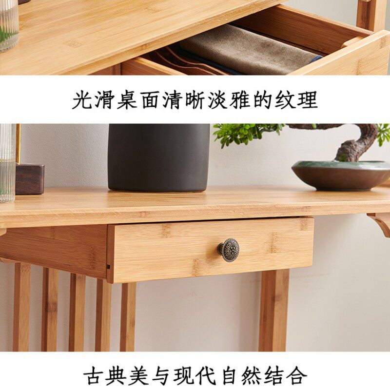 新中式玄关桌入户案几实木现代简约门厅柜条案置物桌极窄走廊端景