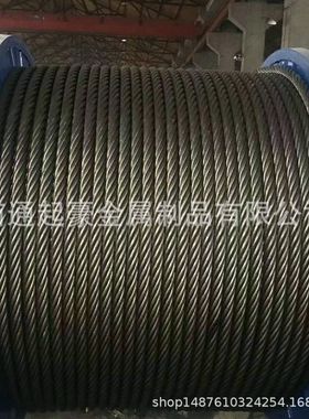 钢丝绳 6K*36WS+IWR-28打桩机钢丝绳 冲击钻钢绳 耐磨扁丝 钢丝绳