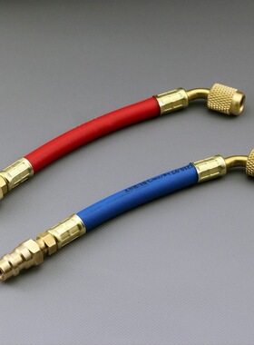 R134A高低压转换成R12螺纹接口补充管 内螺纹1/4SAE