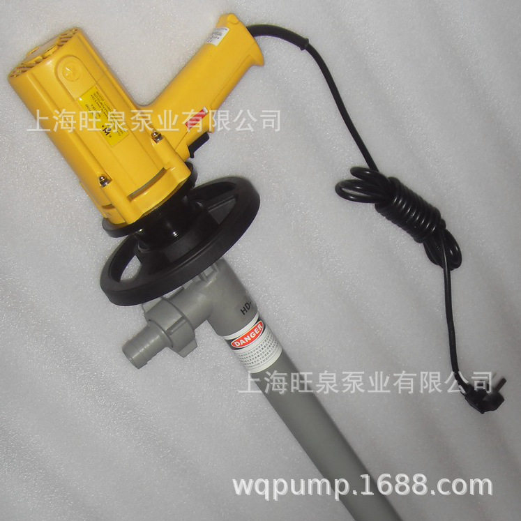 旺泉SB-370W+HD-PVC-1000塑料电动抽液泵、塑料插桶泵、塑料桶泵