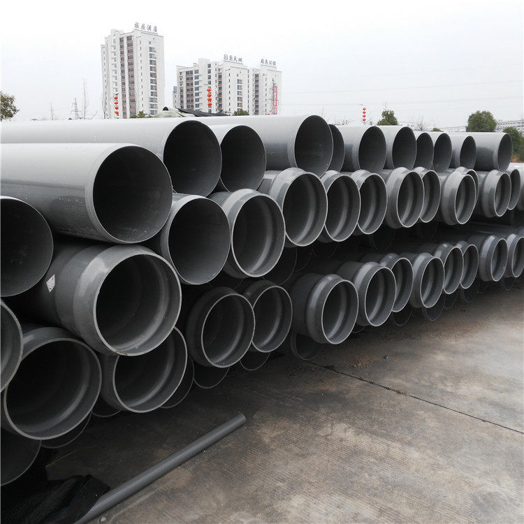 UPVC大口径埋地排污管环刚度6级8级无压排水用硬质塑料管315 400