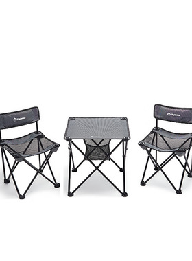 Diplomat 折叠桌椅-灰色DFJ-201*2+DFJ-202 三件套(1桌2椅)