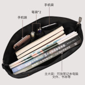 简约 手提办公加厚网时尚 杰利文件袋手拿包女男士 大容量商务可携式