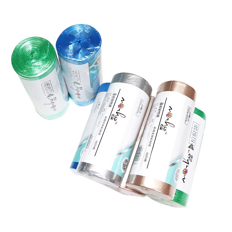 诺豪加厚家用垃圾袋手提背式点断型厨房卷装塑料清洁袋大号50*60