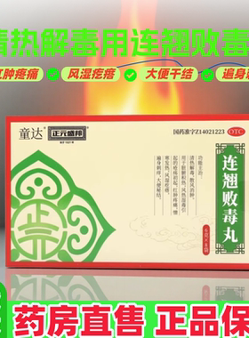 正元盛邦童达连翘败毒丸6g*8袋清热解毒散风消肿脏腑积热大便秘结