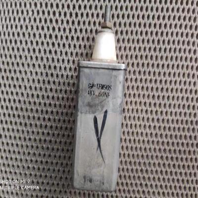 高压高频电容器4KVAC-60NF 80NF 120KHZ 高频机专用/交流电容二手