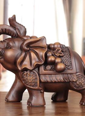 实木招财进宝，大象摆件，客厅门厅，古架，新房陈设，公司开业礼