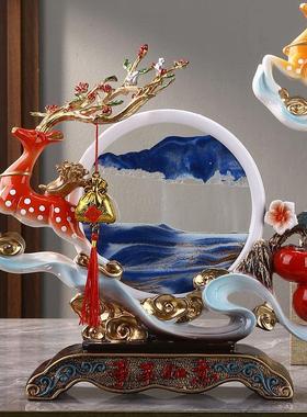 创意轻奢客厅事事如意柿子电视柜酒柜玄关招财装饰乔迁新居摆件