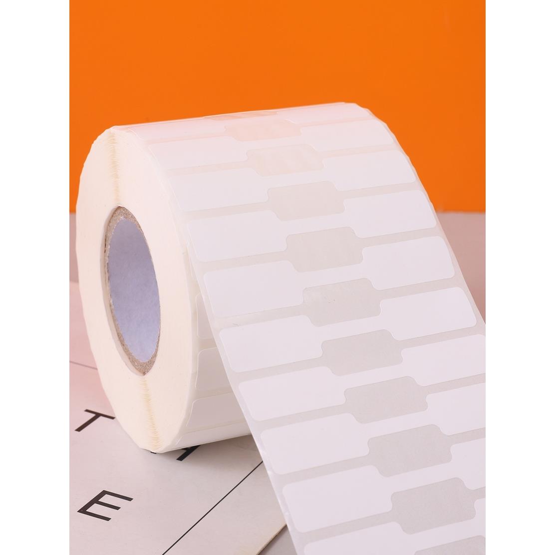 珠宝标签纸吊牌贴饰品首饰价格签不干胶条码打印纸70*12*5000防水