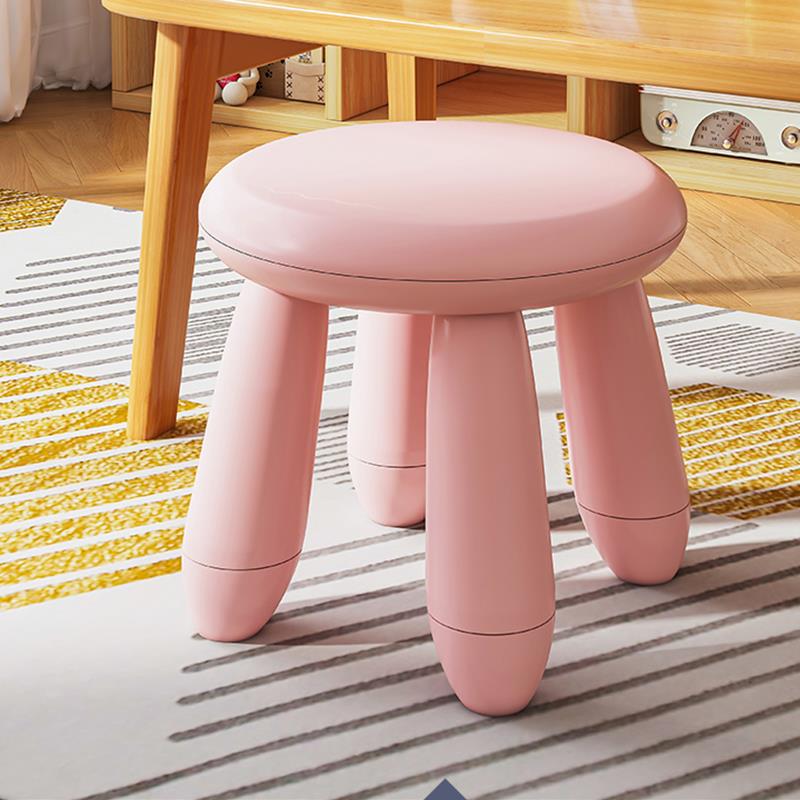 儿童创意圆凳小凳子大人凳子塑料加厚家用矮凳高级感客厅轻奢板凳
