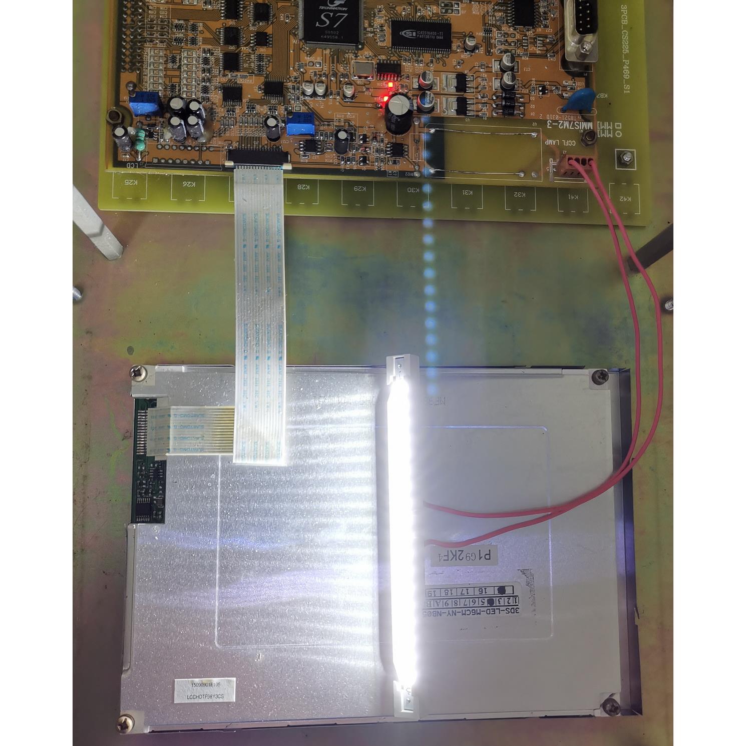 注塑机弘讯电脑6.4寸显示屏SP17Q001 SX17Q03L0BL液晶灯管LED灯条