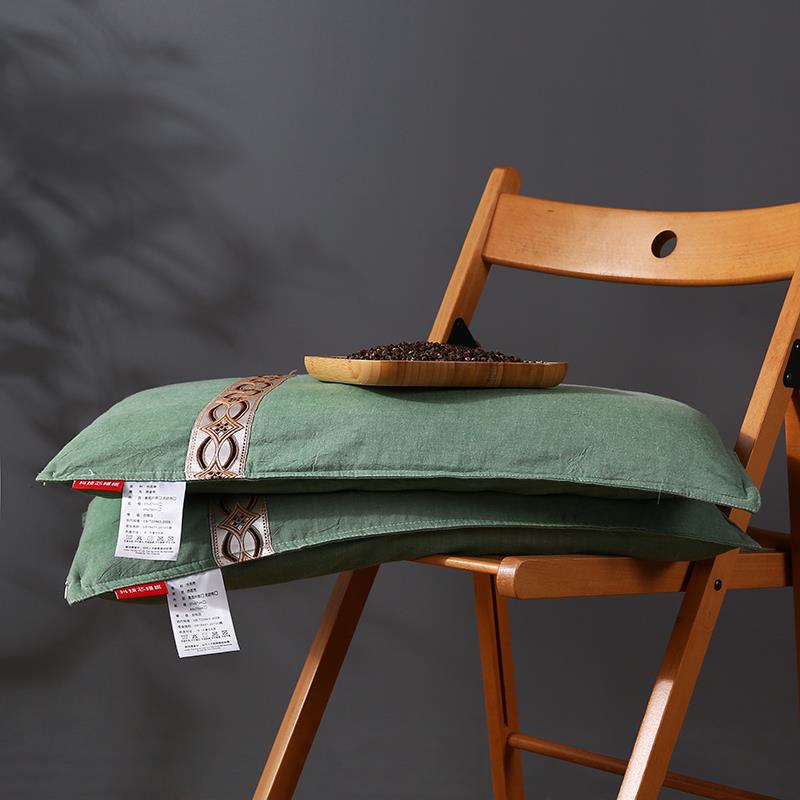 民族风全荞麦枕头枕芯单人学生荞麦枕头枕芯护颈枕可拆分换洗