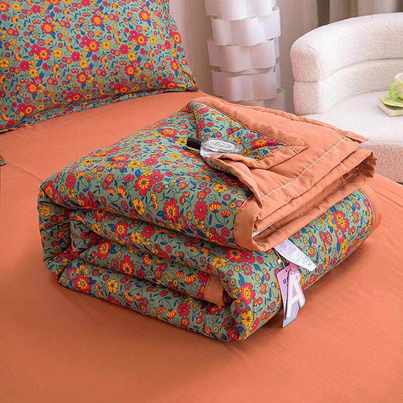 空调被夏天凉被单双人夏季被芯1.5m2m米学生午休儿童薄被子可机洗