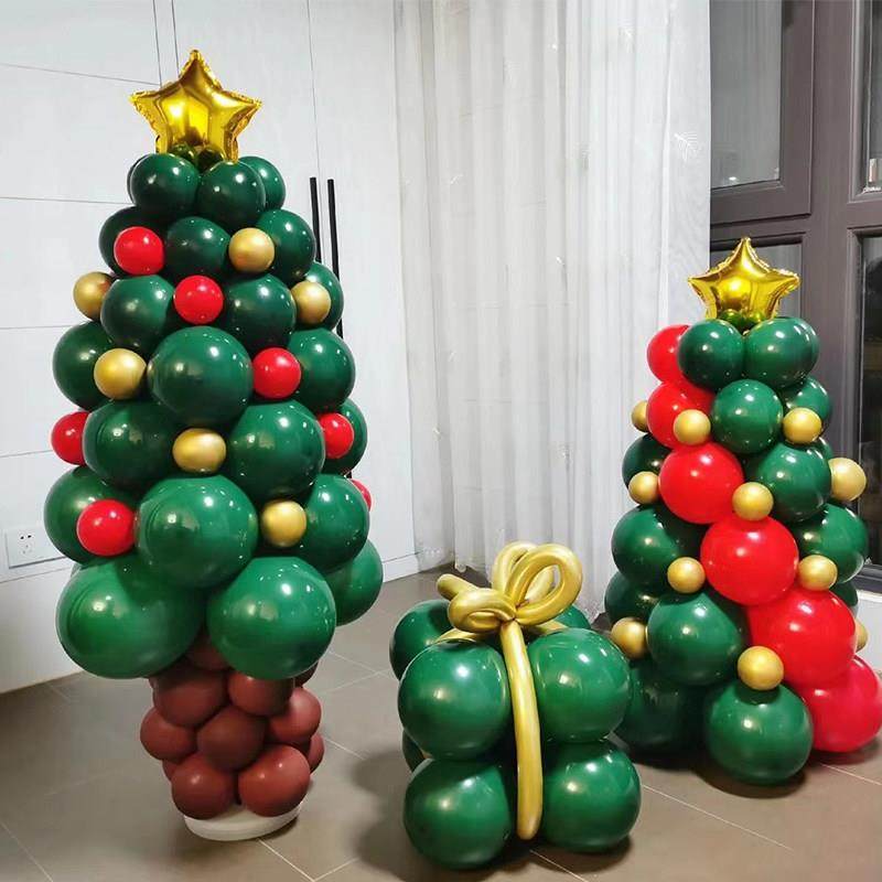 圣诞树气球节日装饰品氛围布置橱窗商场店铺门口场景布置立柱摆件,节庆用品/礼品,节日装扮用品,淘宝优惠券,粉丝福利购,淘宝优惠卷