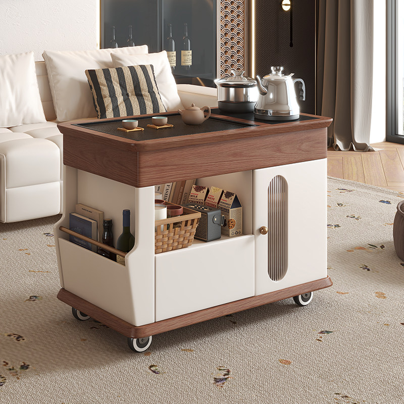 可移动茶几客厅家用阳台小茶桌茶台烧水壶泡茶一体沙发边几侧边柜