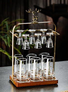 家用新款二两分酒器白酒杯套装小酒杯一口杯饭店酒盅带刻度烈酒杯