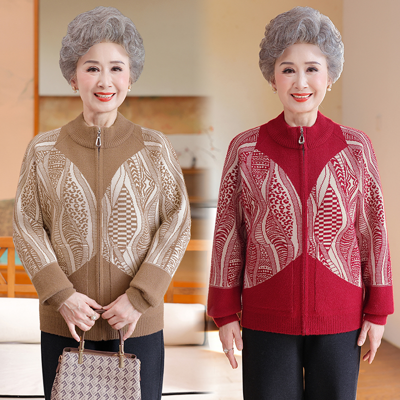 中老年女春秋装外套妈妈装