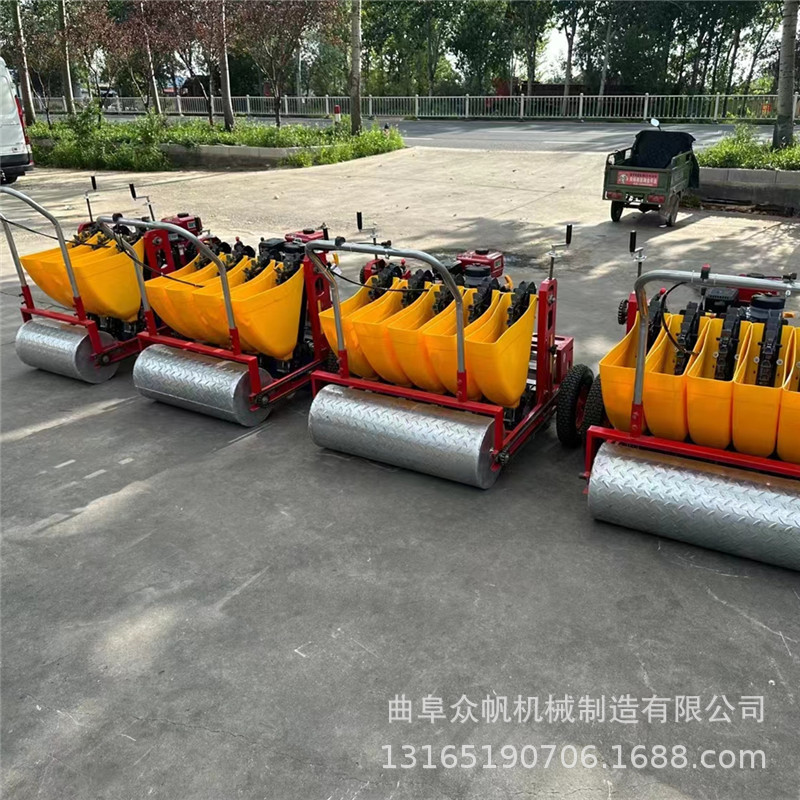 2024新款大蒜播种机 种蒜机器电动汽油小型大蒜点播机种植栽蒜机