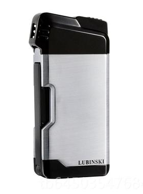 高档LUBIN SIK烟斗打剔火机 斜火充气烟斗专用二合一多功能配压棒