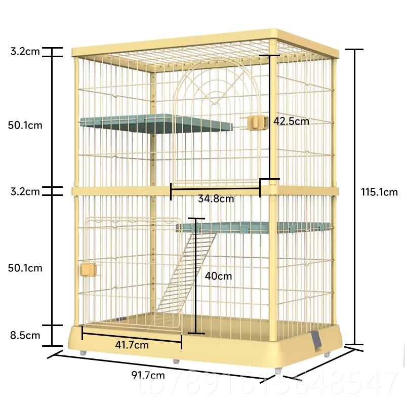 正品猫笼子猫砂盆一体猫窝猫别墅咪厕所带猫家用室内不猫宠物猫屋
