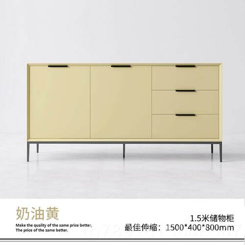 正品意式简体烤漆餐餐边柜轻极奢整高脚实木客厅现代约储物装饰厅