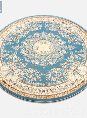 正品土耳其口蓝绿色形法美式欧式洛可可客厅室进床边圆卧圆餐桌大