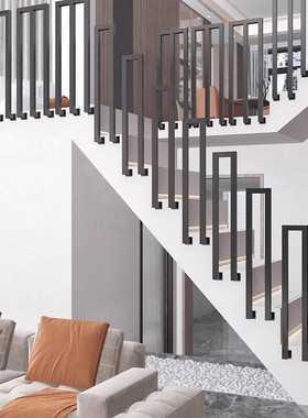 北欧楼梯网红侧装扶手栏杆护栏简约围栏阁楼室内家用简易自装复式