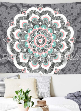 Sunm挂毯壁挂印度曼荼罗挂毯波西米亚挂毯嬉皮士挂毯迷幻挂毯