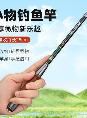 溪石斑鱼竿儿童10岁专用溪流手竿新手小物钓鱼竿套装1米8小孩鱼杆