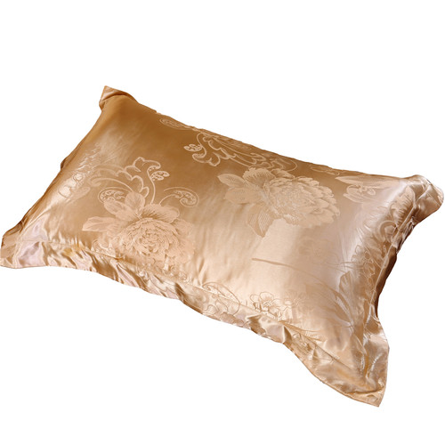 枕套一对装2只 欧式贡缎提花成人枕头套学生宿M舍单双人48*74包邮