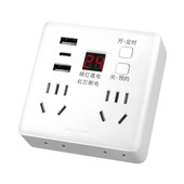 可定时86型插g座转换器多功能66W快充USB一转多位超薄无线拓展插