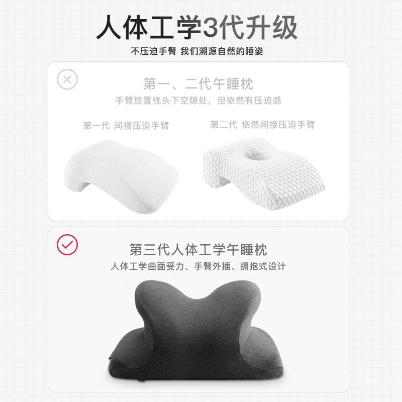 午睡枕头趴睡枕桌上小学生午休枕趴着I桌子睡觉神器儿童趴趴枕