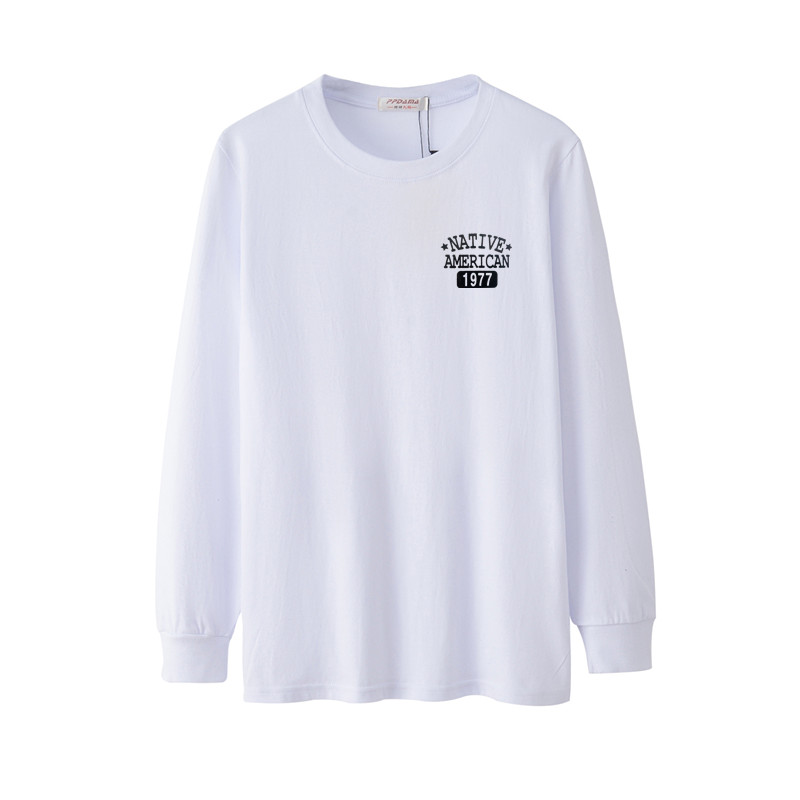 2018春秋长袖t恤男中老年加肥加大圆领秋衣纯Q棉上衣薄款休闲宽松