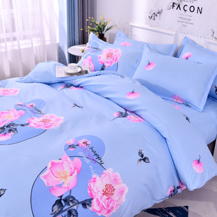 水洗棉被套单件夏季 单人被罩双人150x200Lx230学生宿舍1.5儿 薄款