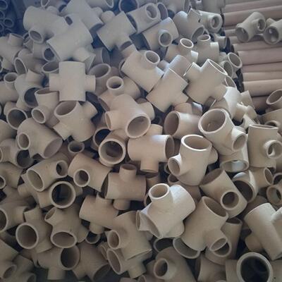 四通五通六通七通多通管特异形管高锰钢铸造铸铁浇道陶管耐火材料