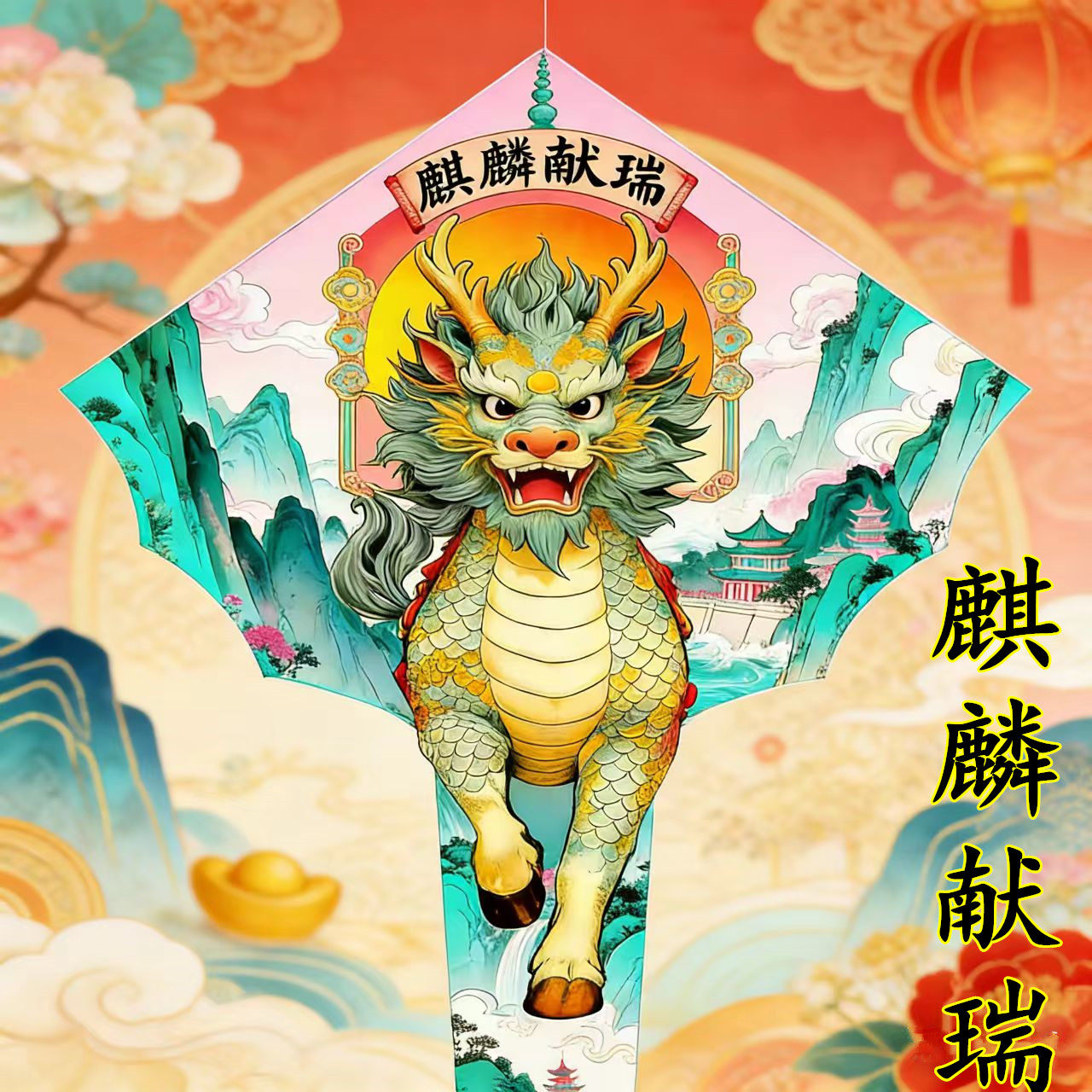 麒麟风筝2026年新款大人专用高档