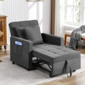 Sofa Bed沙发床可折叠两用小户型客厅多功能沙发拉床布艺床海绵