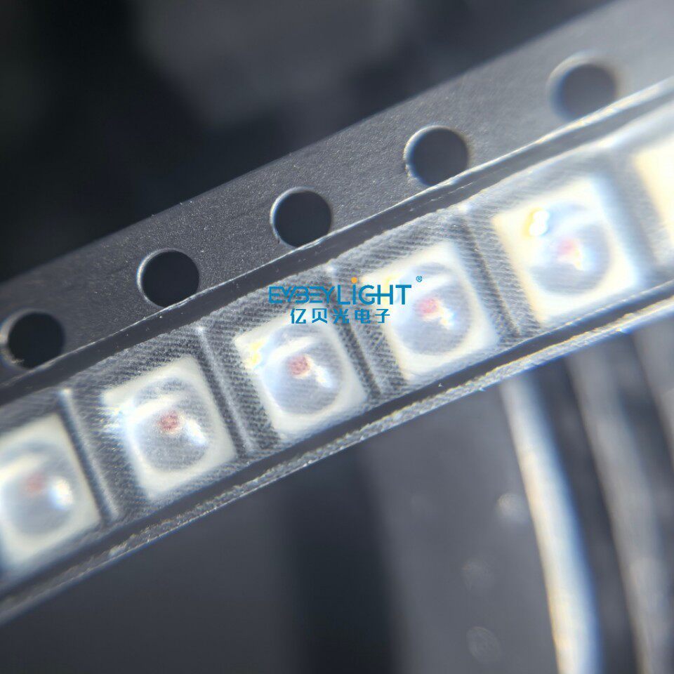 2835球头红光灯珠0.5w模顶30度2835凸头绿光蓝光90度led灯珠现货