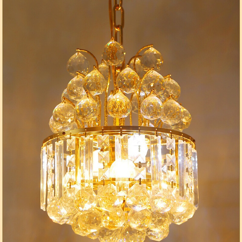 现代简约单个水晶吊灯玄关走廊厂家直销批发